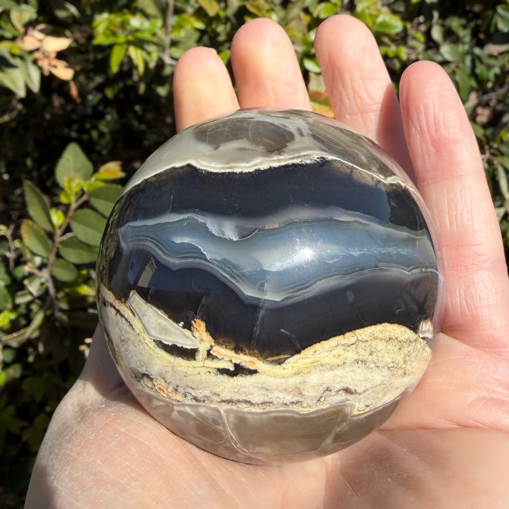 Volcano Agate Sphere